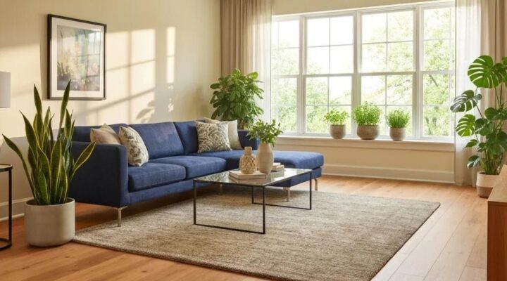 Beautifully installed hardwood floors in a sunlit San Jose living room