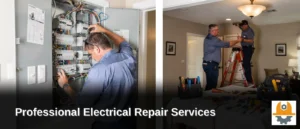 Professional electrical repair covers installation, repair, maintenance, and inspection of electrical systems.; Licensed